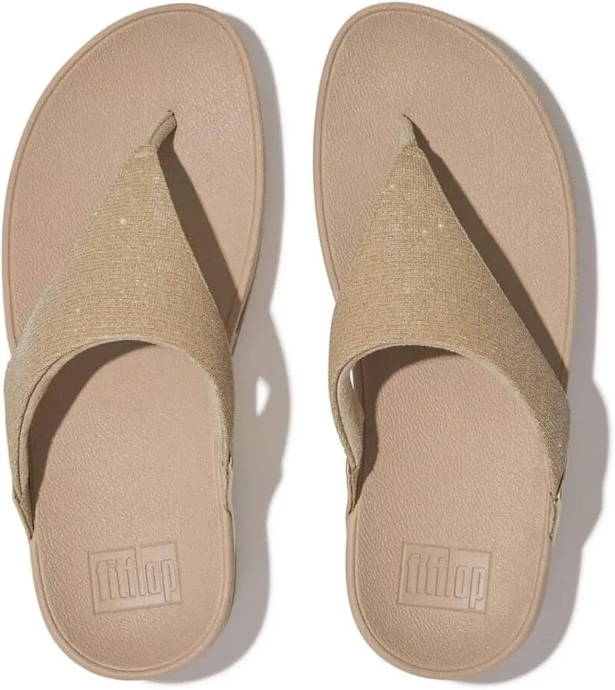 FitFlop Women's Lulu Shimmerlux Toe-Post Sandals Wedge