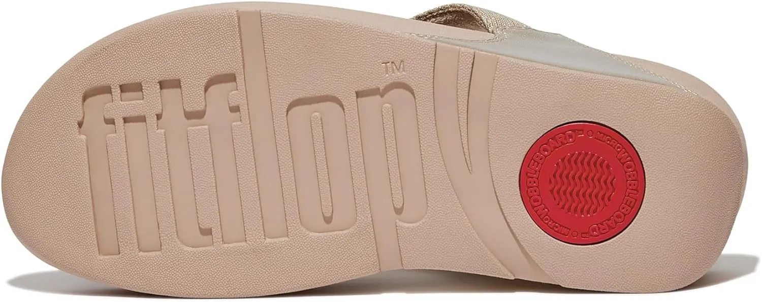 FitFlop Women's Lulu Shimmerlux Toe-Post Sandals Wedge