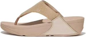 FitFlop Women's Lulu Shimmerlux Toe-Post Sandals Wedge