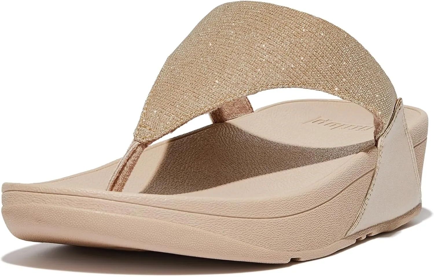 FitFlop Women's Lulu Shimmerlux Toe-Post Sandals Wedge