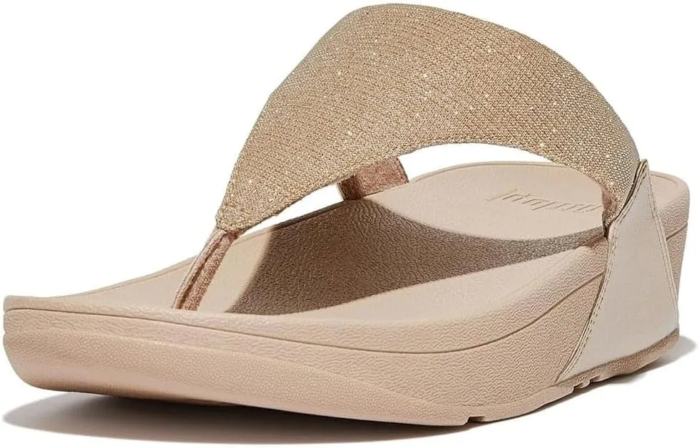 FitFlop Women's Lulu Shimmerlux Toe-Post Sandals Wedge