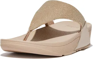 FitFlop Women's Lulu Shimmerlux Toe-Post Sandals Wedge