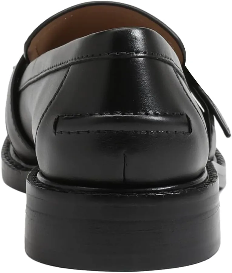 FOWT Women Round Toe Platform Penny Loafers Slip on Tassel Flat Pumps Contrast Stitching Office School Shoes Size 4-16 US