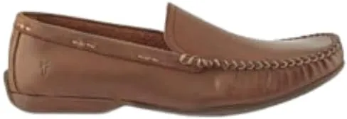 Frye Lewis Venetian Loafers for Men Hand-Crafted with Antique Pull-Up Leather with Moccasin Construction, Full Rubber Outsole, and Modified Heel
