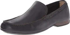Frye Lewis Venetian Loafers for Men Hand-Crafted with Antique Pull-Up Leather with Moccasin Construction, Full Rubber Outsole, and Modified Heel