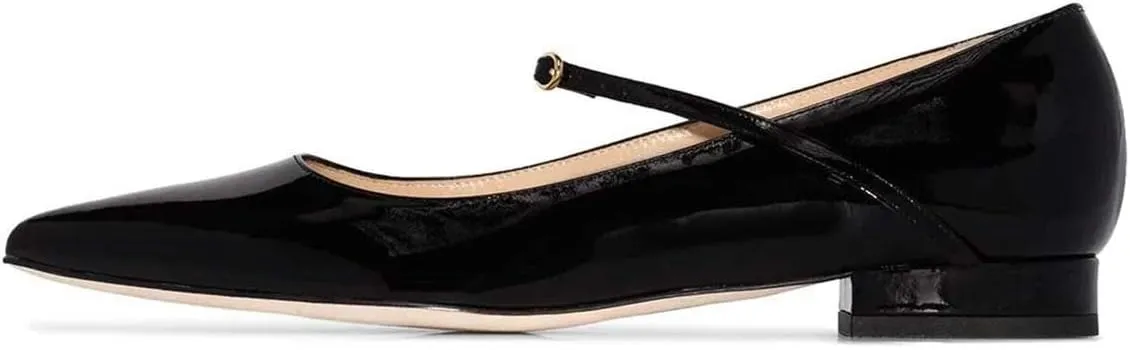 FSJ Women Sexy Leopard Prints Flats Hidden Low Heels Pumps Closed Pointy Toe Slip On Shoes Size 4-15 US
