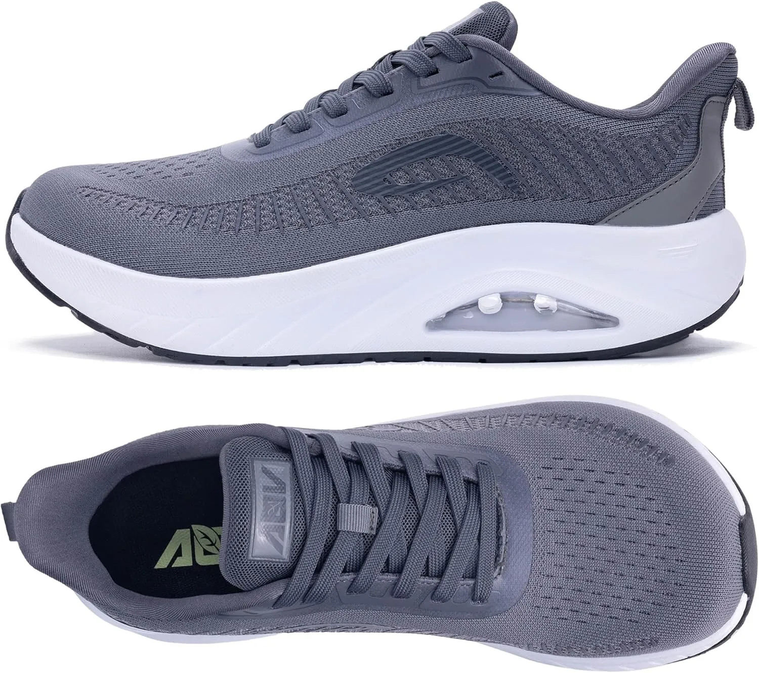 GANNOU Wide Toe Box Shoes for Men Arch Support Walking Shoes Plantar Fasciitis Orthotic Tennis Sneakers