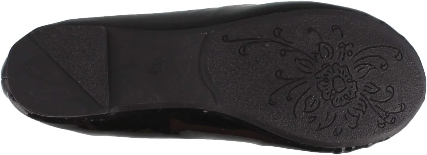 Girls Josmo, Bow Dressy Flats Black Patent