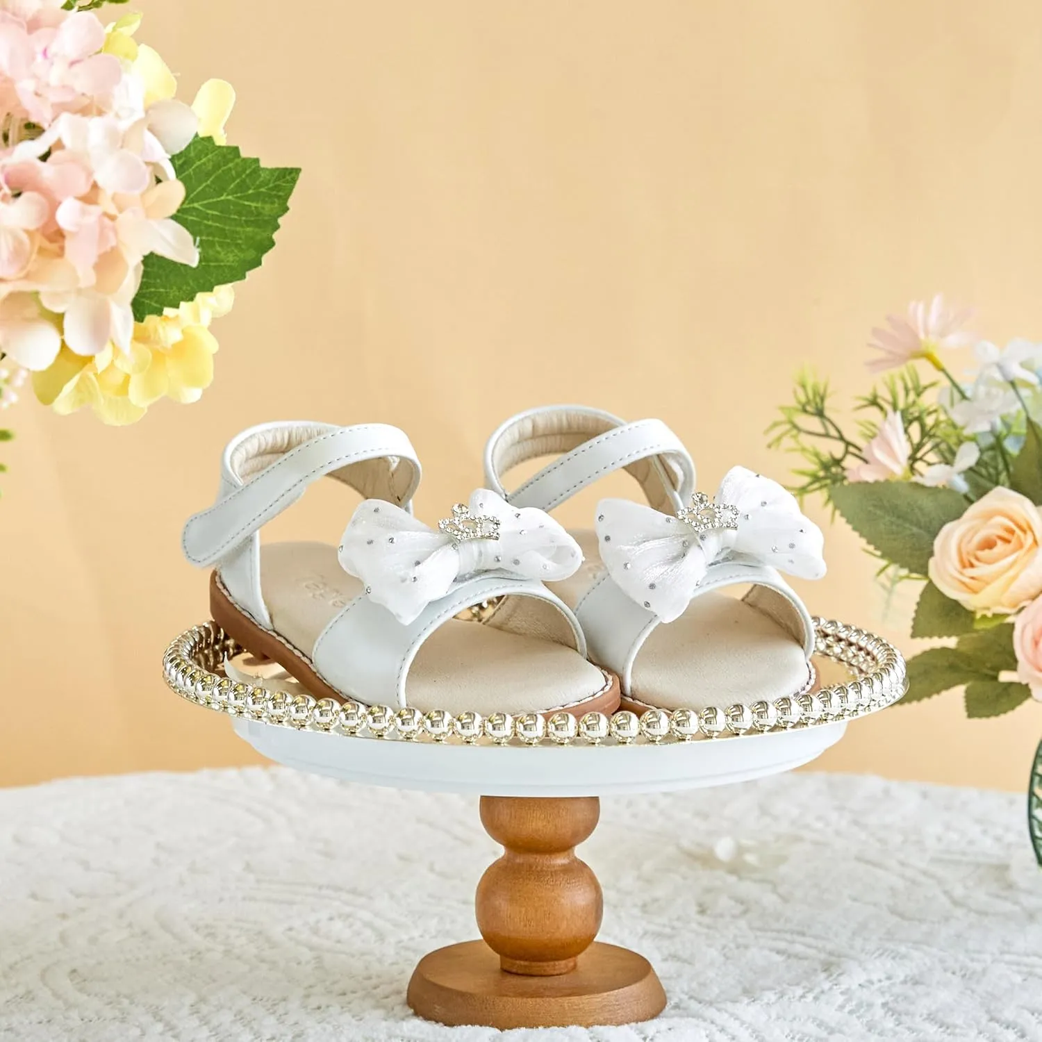 Girls Sandals 3-12 Years | Dressy & Play Shoes | Leather-Like for Outdoor School
