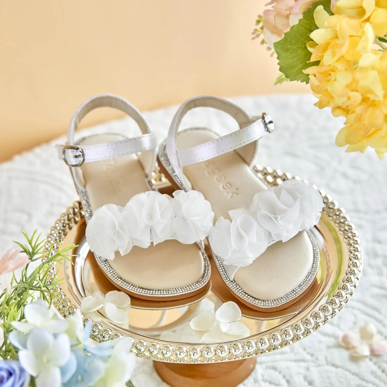 Girls Sandals 3-12 Years | Dressy & Play Shoes | Leather-Like for Outdoor School