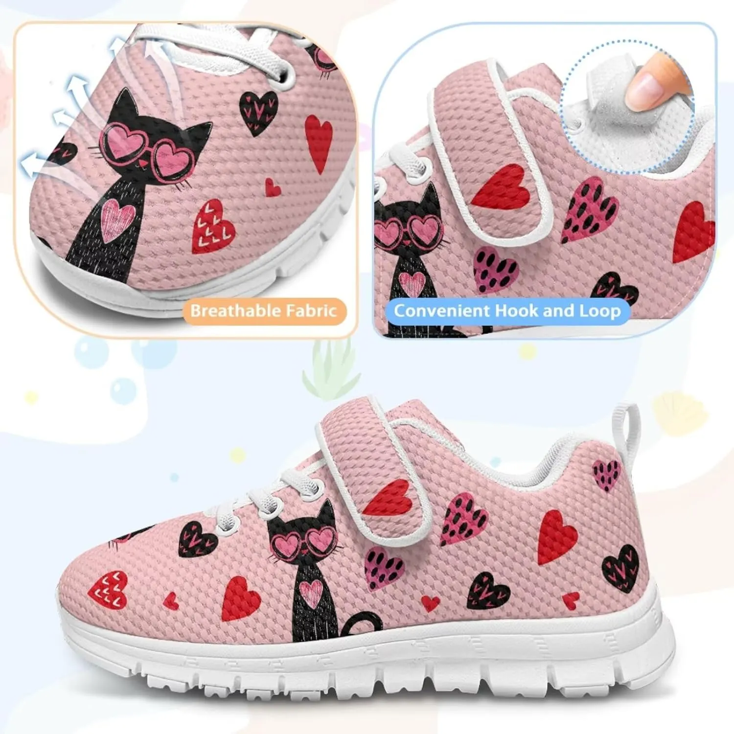 Girls Shoes Kids Slip On Sneakers Lightweight Summer Athletic Non-Slip