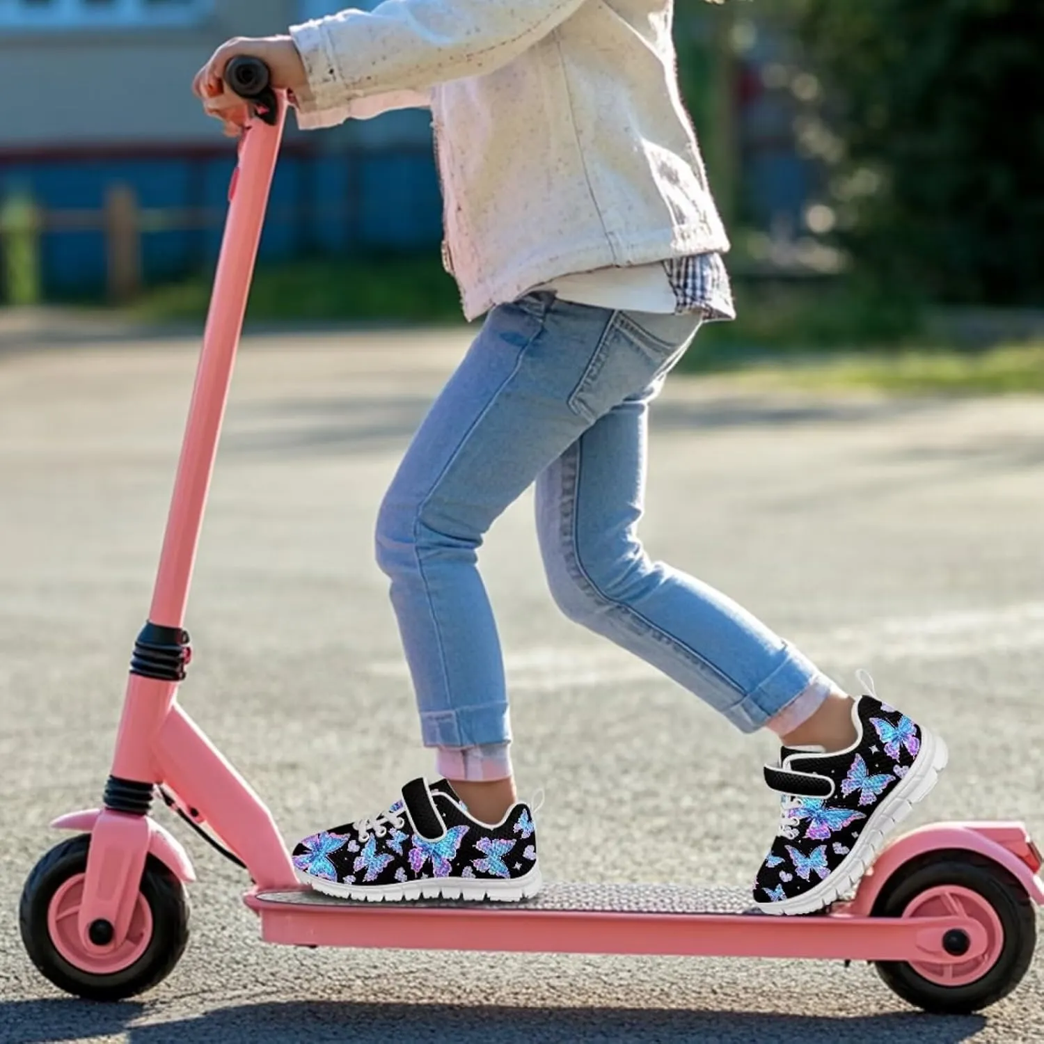 Girls Slip On Sneakers Cute Animal Little Kids Shoes School Tennis Shoes