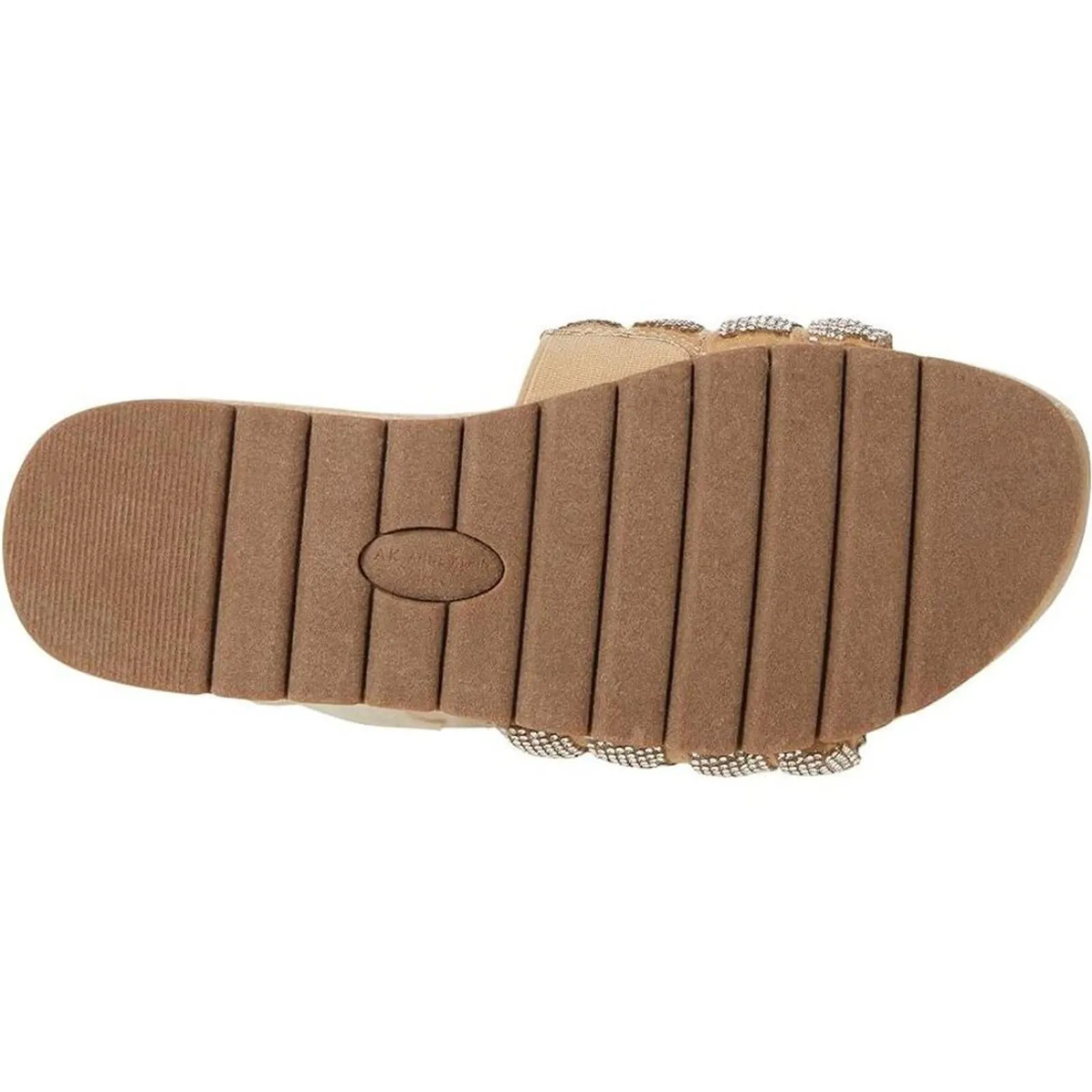 Gloria Taupe Embellished Slides