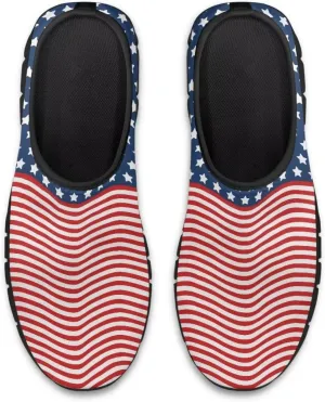 GOSTONG Sneakers for Women Comfort Soft Non Slip Outdoor Running Sneakers Casual Slip-on Home Walking Loafers Black US 5.5-11.5