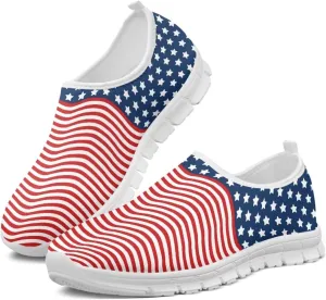 GOSTONG Sneakers for Women Slip on Home Loafers Non Slip Comfort Athletic Shoes Training Running Sneakers White US 5.5-11.5