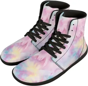 High Top Sneakers Women's Minimalist Barefoot Shoes | Zero Drop Sole | Wide Width Fashion Sneaker Size 36-48