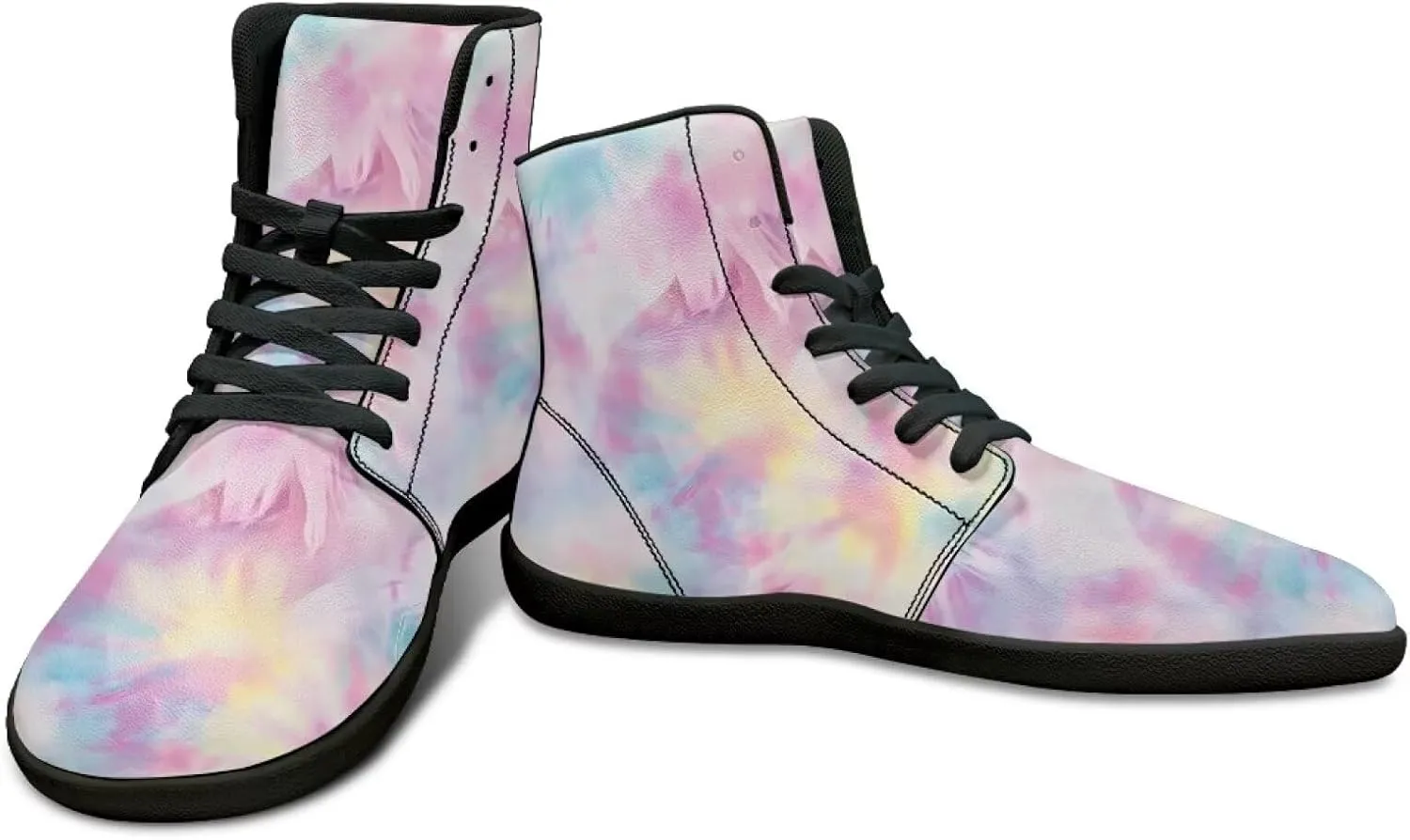High Top Sneakers Women's Minimalist Barefoot Shoes | Zero Drop Sole | Wide Width Fashion Sneaker Size 36-48