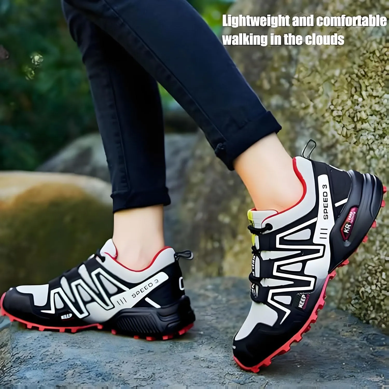 Hike Balance Shoes Women Men, 2025 New Orthopedic Pain-Relieving Walking Shoes, Comfort Outdoor Sneakers, Comfortable Breathable Non-Slip Slip-On Sneakers