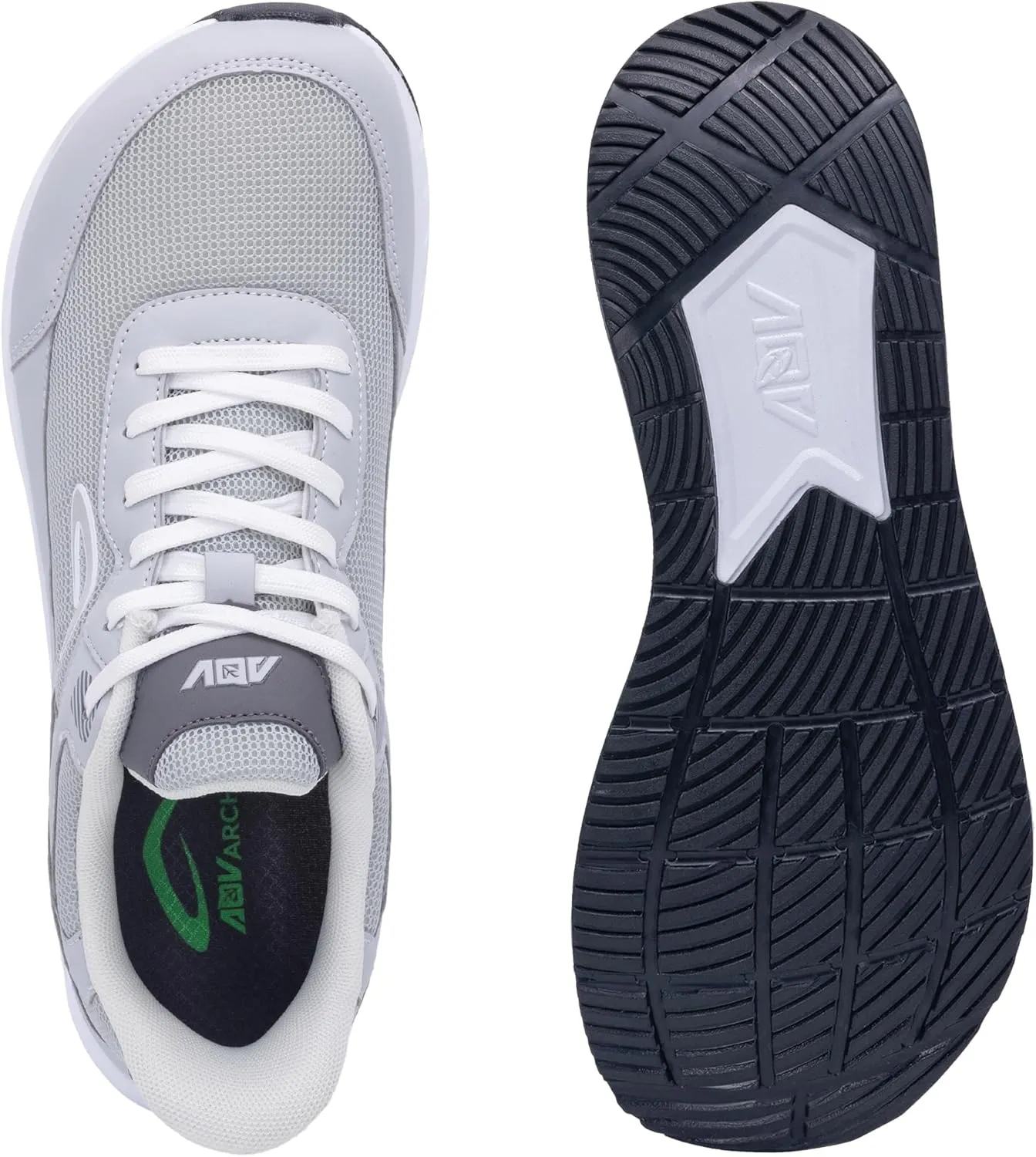 IIV Wide Toe Box Shoes for Men | Arch Support Walking Tennis Sneakers | Orthotic Shoes for Bunions, Plantar Fasciitis, Standing All Day