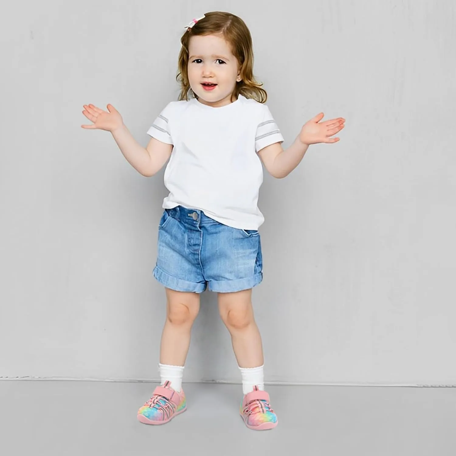 JOINFREE Toddler Sandals Boys Girls Breathable Closed Toe Water Beach Sandals Kids Wide Barefoot Summer Water Shoes Baby Walking Sneakers