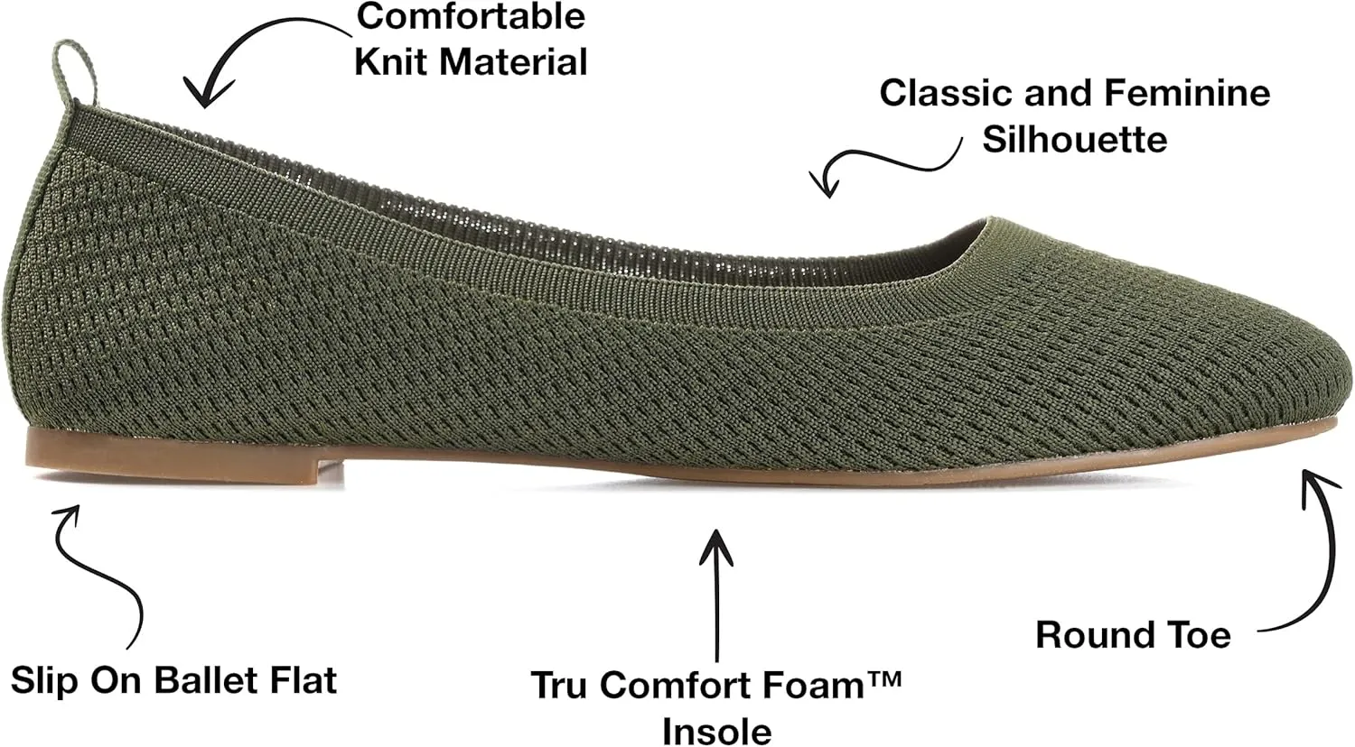 Journee Collection Women's Maryann Ballet Flat