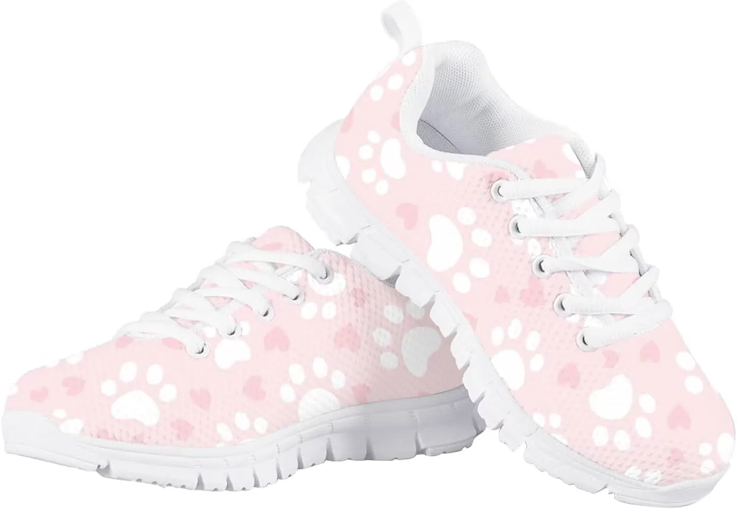 Kids Cute Shoes Little Grils Breathable Soft Running Shoes Axolotl/Cat Sneaker for Teen Girls Indoor Outdoor Sport Wear