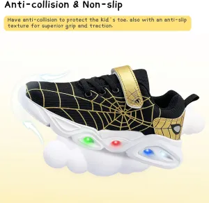 Kids Shoes Toddler Boys Girls Athletic Running Sports Sneakers Non-Slip Lightweight Sneakers Unisex Luminous Sneakers for Toddler/Little Kid