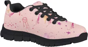 Kids Sneakers Lightweight Cat/Sloth/Koala Graphic Mesh Shoes Little Girls Lace-up Tennis Sneaker for Sport Wear