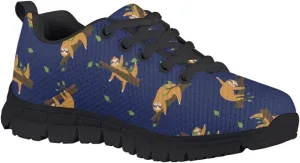 Kids Sneakers Lightweight Cat/Sloth/Koala Graphic Mesh Shoes Little Girls Lace-up Tennis Sneaker for Sport Wear