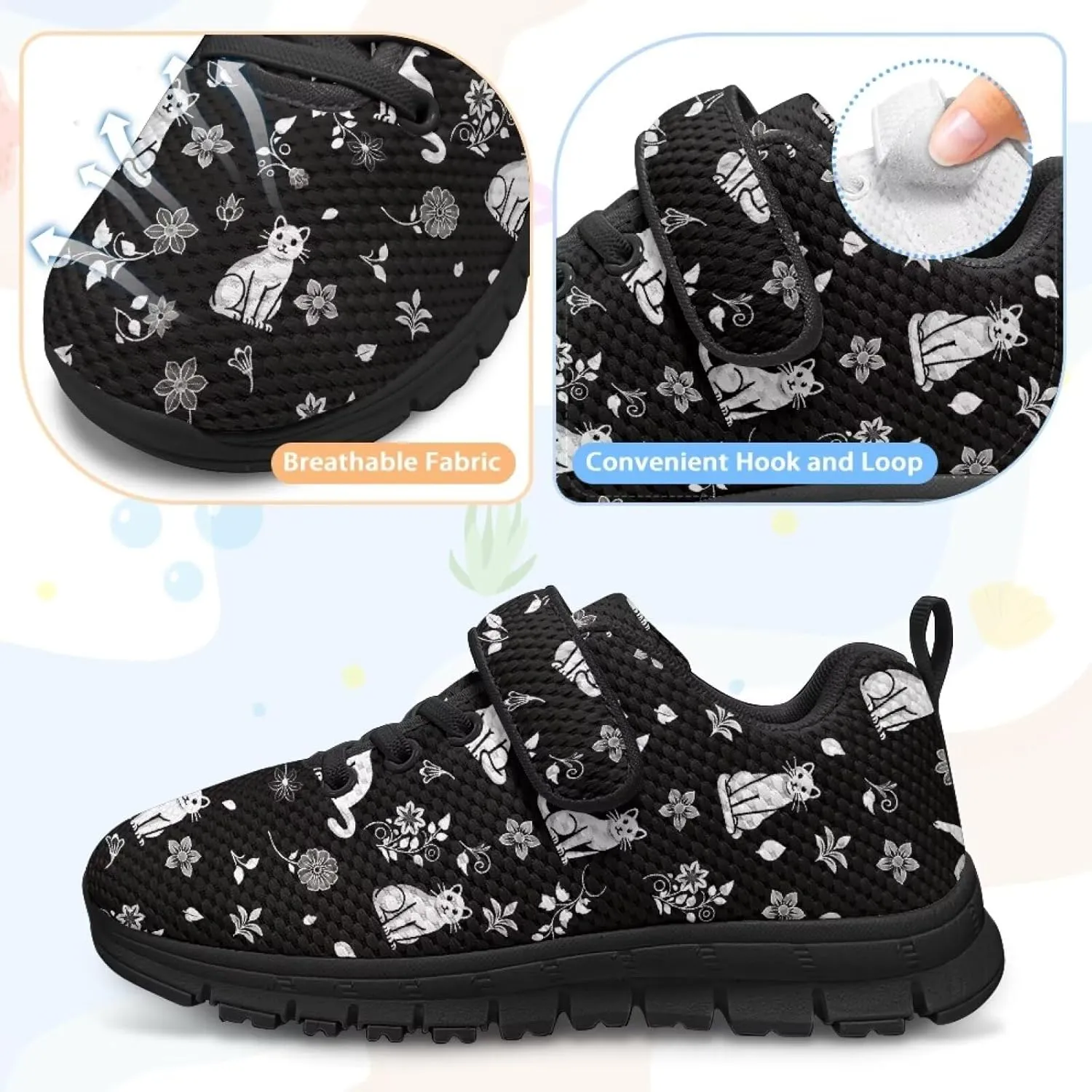 Kids Tennis Shoes Cute Sneakers for Little Girl Shoes Soft Sport Shoes