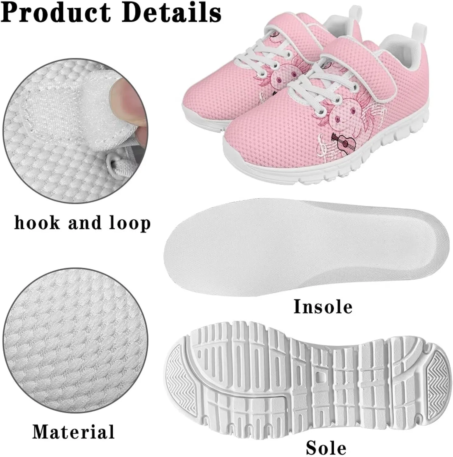Kids Tennis Shoes Little Girls Sneakers School Shoes Cute Walking Shoes