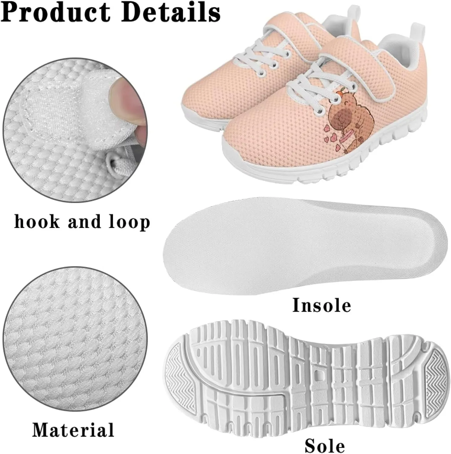 Kids Tennis Shoes School Sneakers for Boys Girls Cute Running Shoes