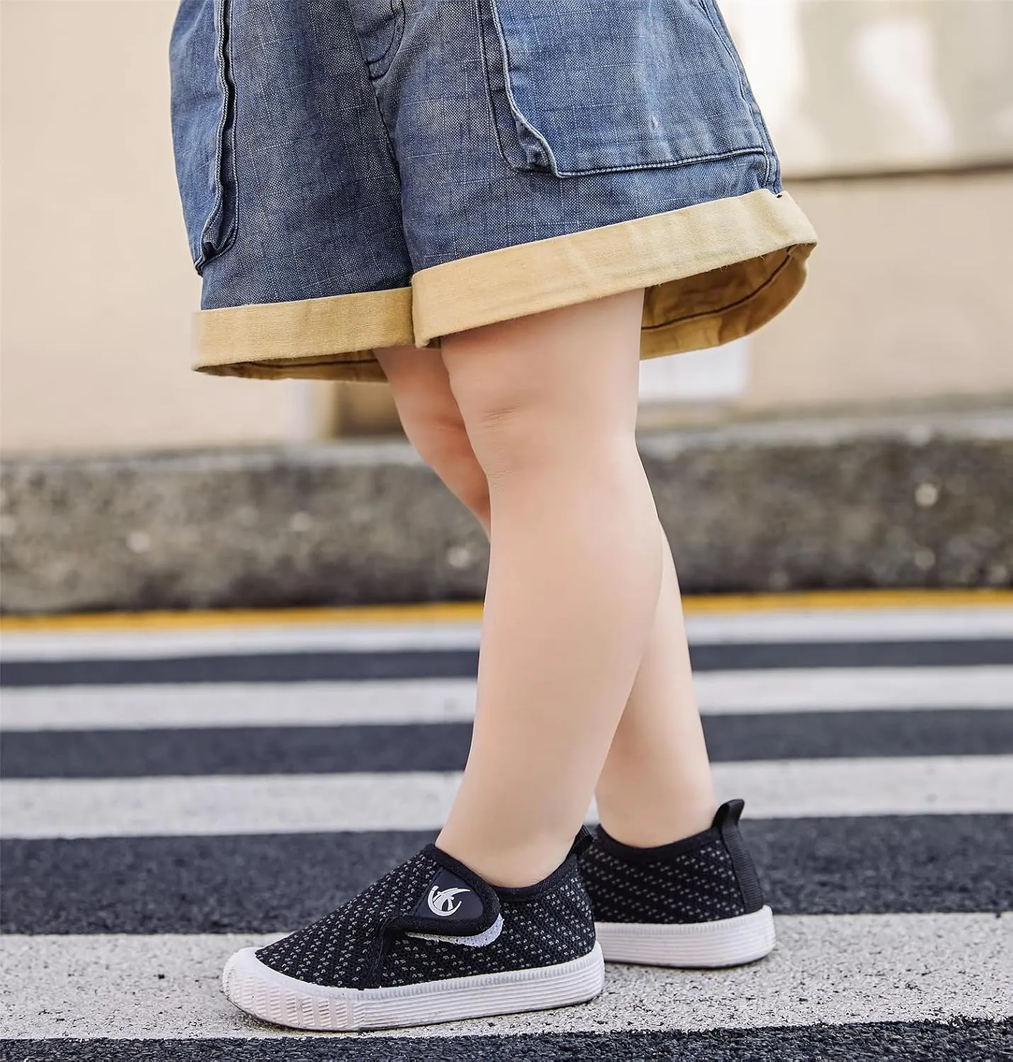 kkdom Baby First-Walking Shoes Boys Girls Sneaker Kids Lightweight Breathable Slip On Running Shoes