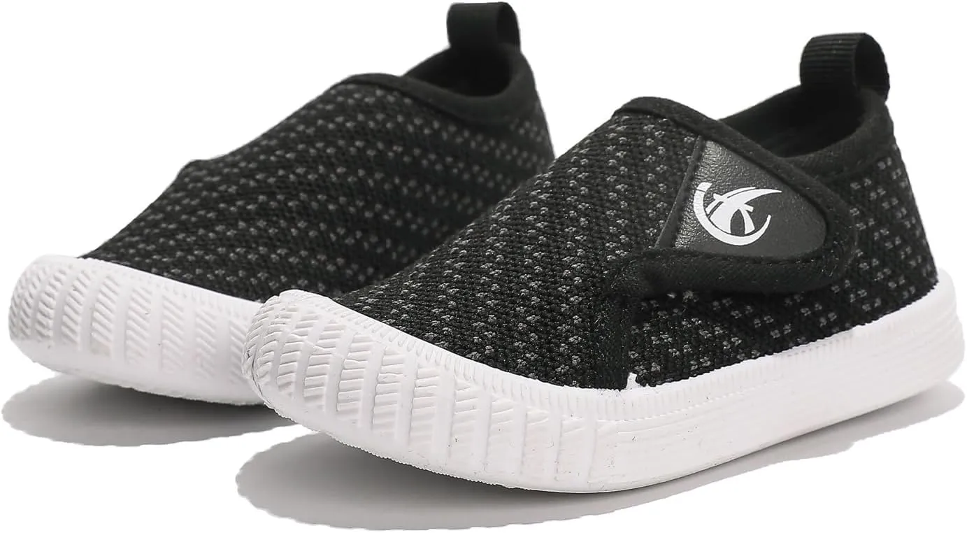 kkdom Baby First-Walking Shoes Boys Girls Sneaker Kids Lightweight Breathable Slip On Running Shoes