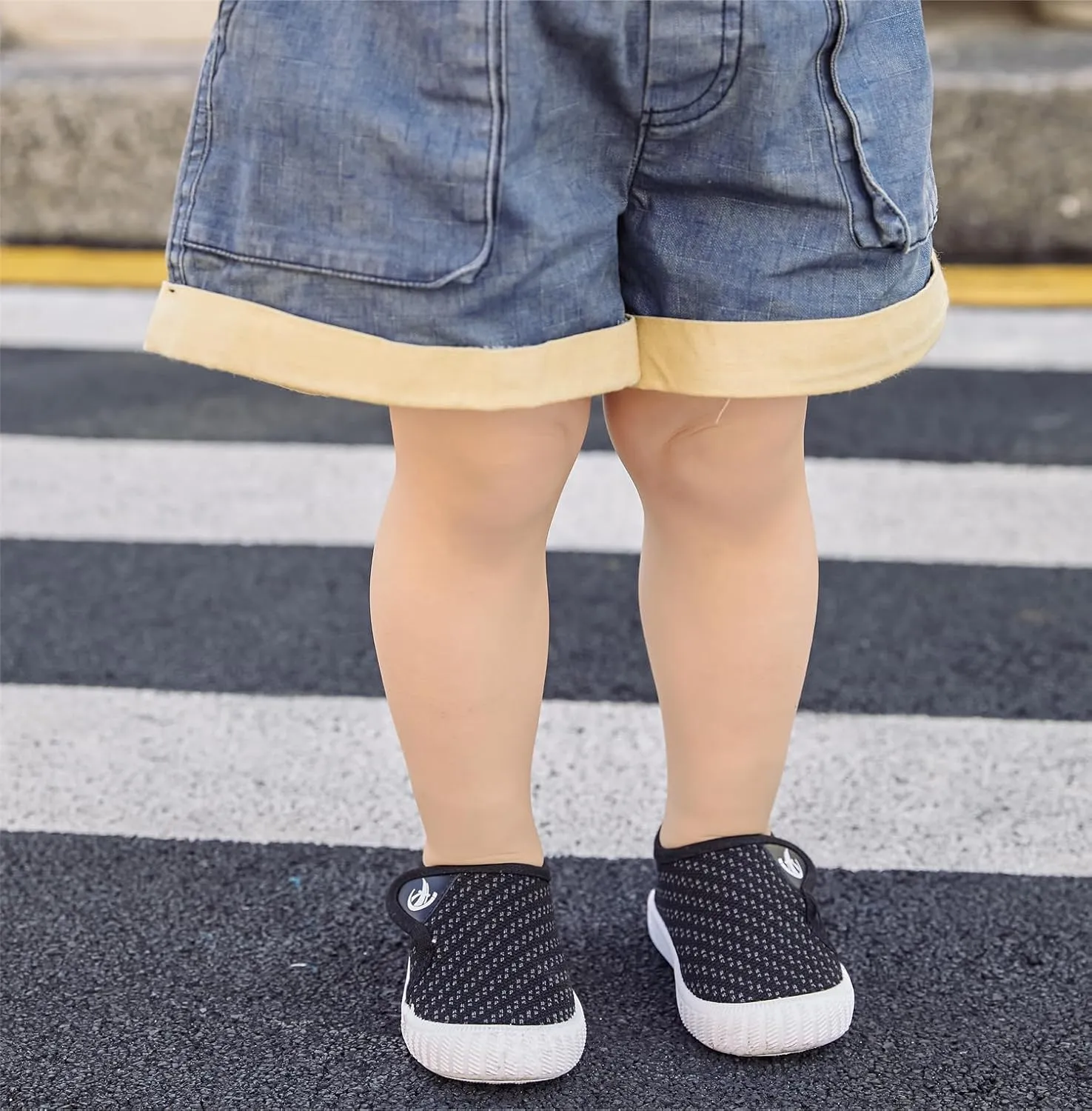 kkdom Baby First-Walking Shoes Boys Girls Sneaker Kids Lightweight Breathable Slip On Running Shoes