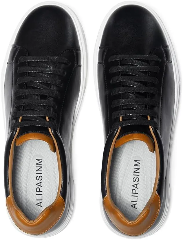 Leather Business Casual Sneakers Shoes for Men