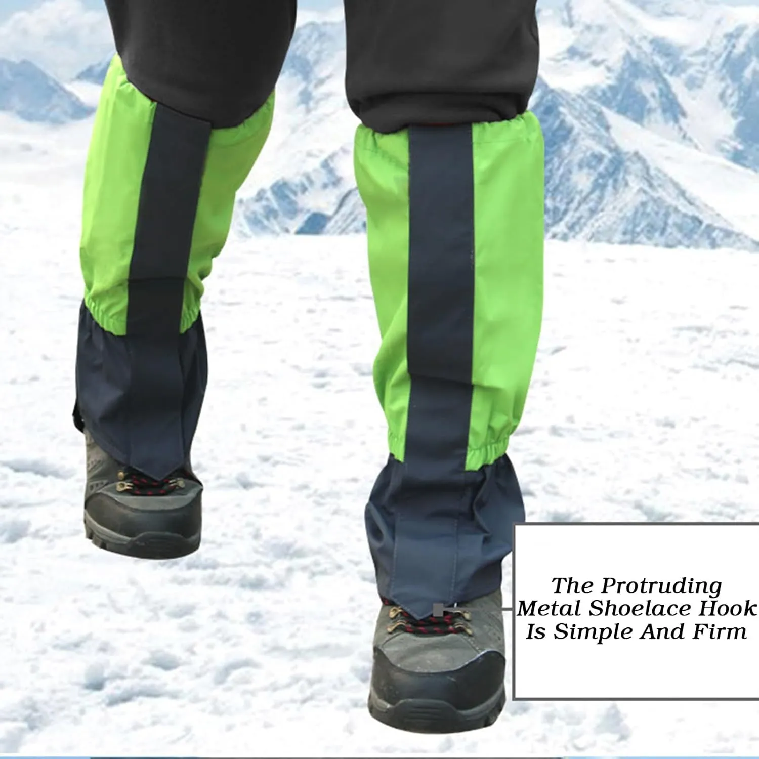 Leg Gaiters,Waterproof Hiking Gaiters,Tactical Leg Gaiters,Snake Bite Protection Guards with Adjustable Size,for Walking Climbing Hiking