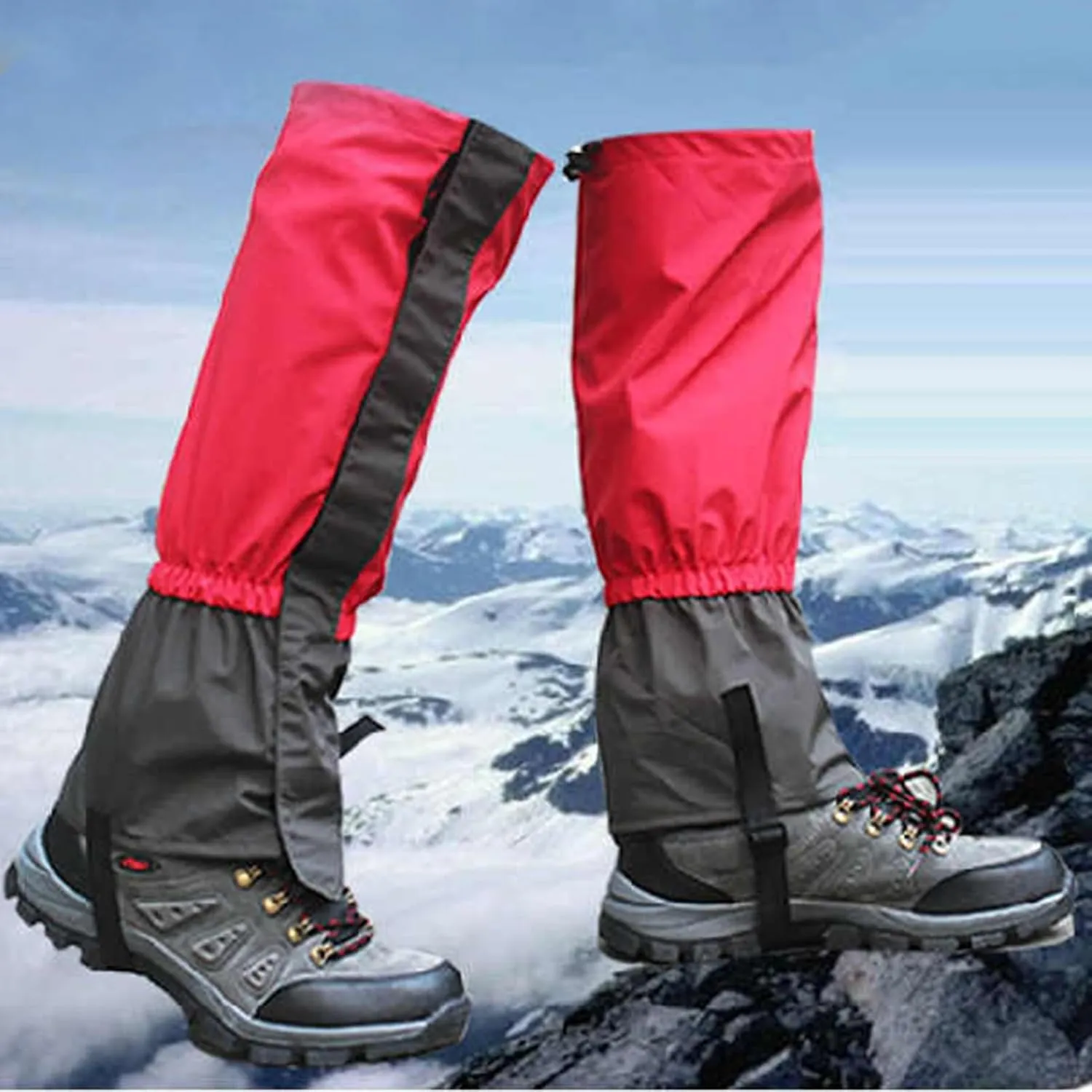 Leg Gaiters,Waterproof Hiking Gaiters,Tactical Leg Gaiters,Snake Bite Protection Guards with Adjustable Size,for Walking Climbing Hiking