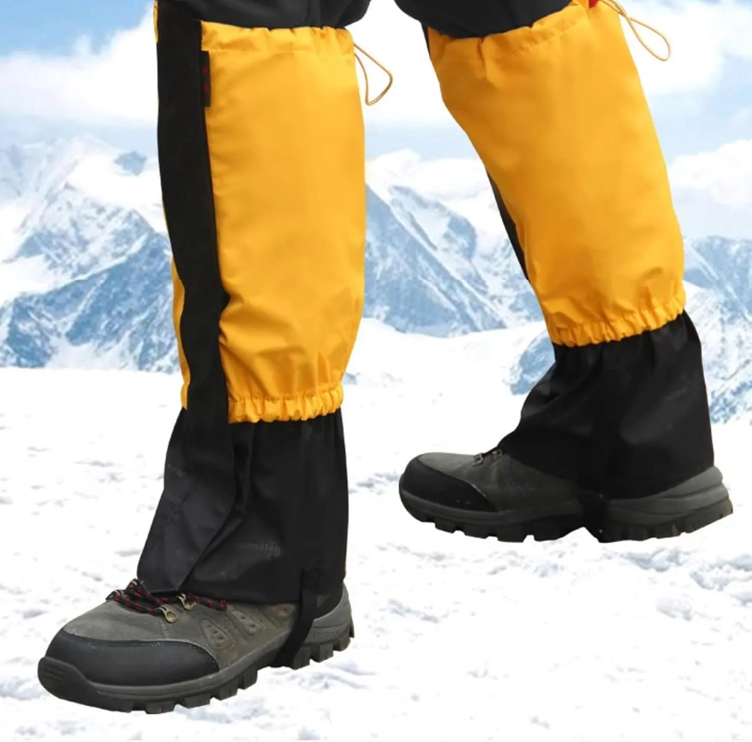 Leg Gaiters,Waterproof Hiking Gaiters,Tactical Leg Gaiters,Snake Bite Protection Guards with Adjustable Size,for Walking Climbing Hiking
