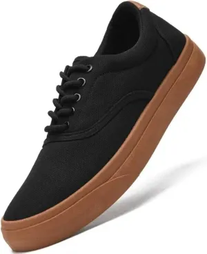 Low-Top Thick Sole Men's Fashion Sneakers Casual Canvas Sneakers for Men Lace up Tennis Shoes Comfortable Breathable Insole Slip on Sneakers Men Low Slip on Shoes - Multiple Colors - Big Size