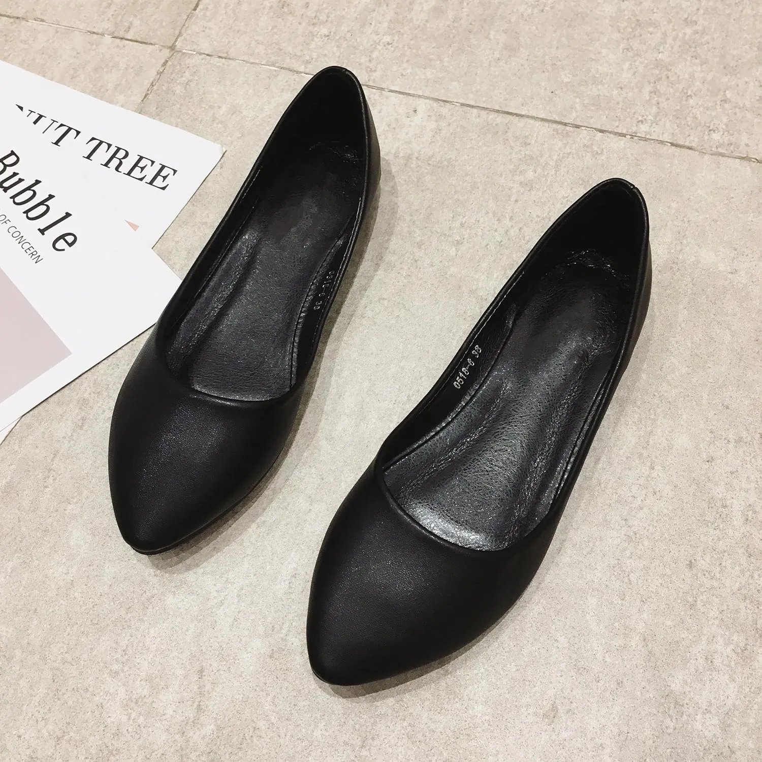 MAIERNISI JESSI Flats for Women Ballet Flats Pointed Toe Dress Business Casual Shoes