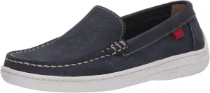 Marc Joseph New York Kids Loafer, Blue Jeans Perforated/Contrast stitch, 10.5 US medium