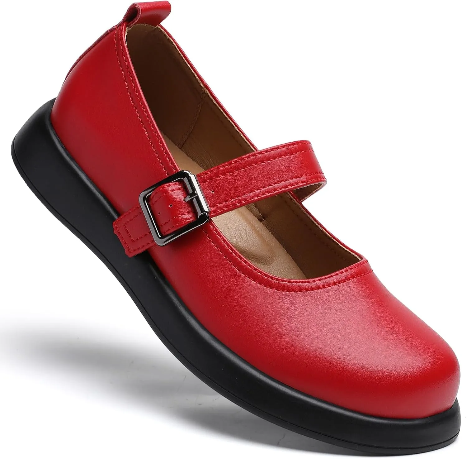 Mary Jane Shoes Women Flat Comfortable Dressy Casual Ladies Office Work Shoes