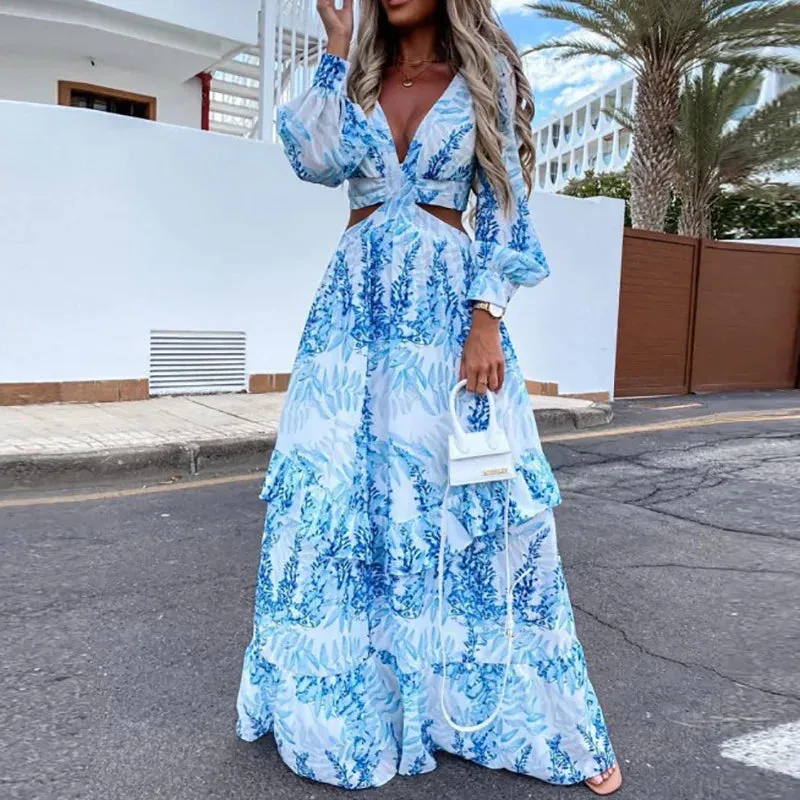 Maxikleid mit Cut-Outs | Luftige Silhouette | Feminine Eleganz