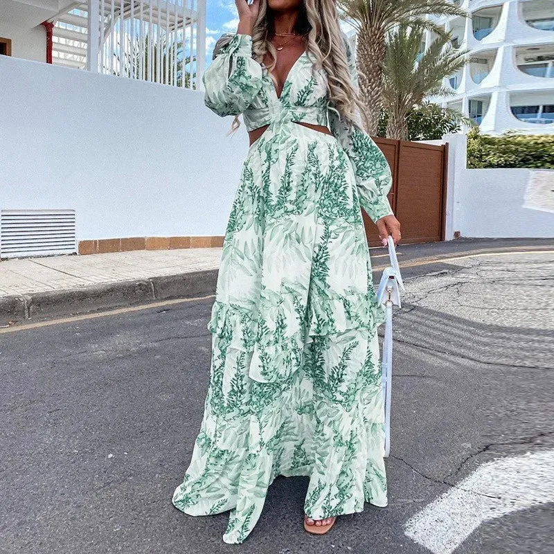 Maxikleid mit Cut-Outs | Luftige Silhouette | Feminine Eleganz
