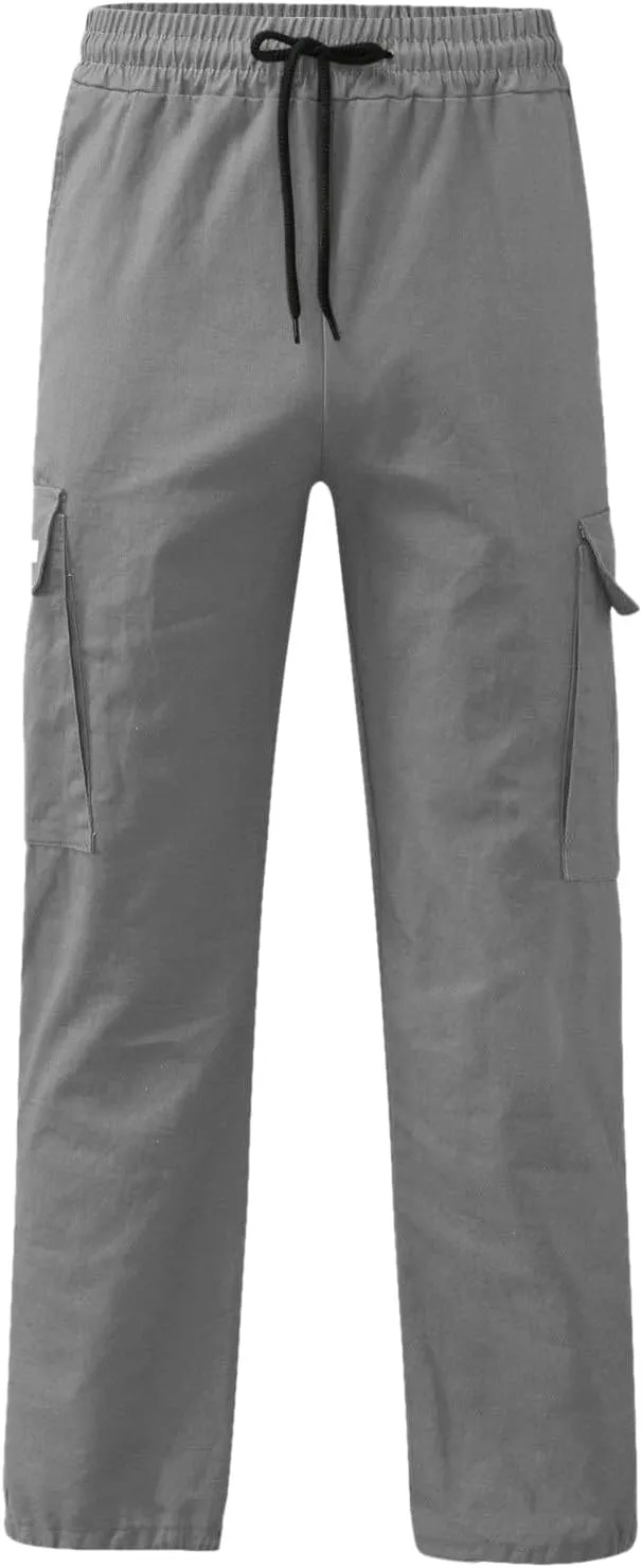 Men Pants Casual Fashion Jogger Active Wear Sweatpants Straight Leg Cargo Combat Pant