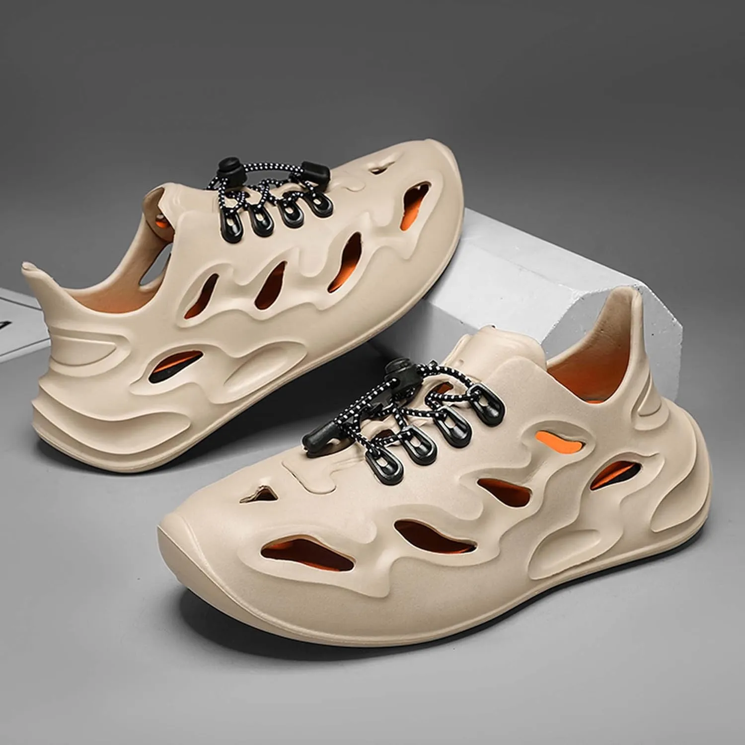 Men's Comfortable Sole Non Slip Slippers Suitable for Indoor/outdoor, Beach Gym Travel Adjustable Sandals