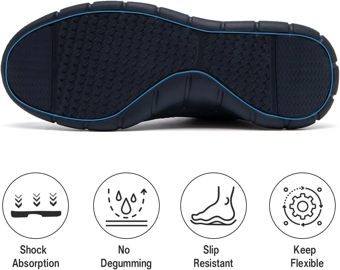Mens Running Shoes Slip On Sneakers Walking Tennis Gym Athletic Sports Fashion Casual Breathable Shoes