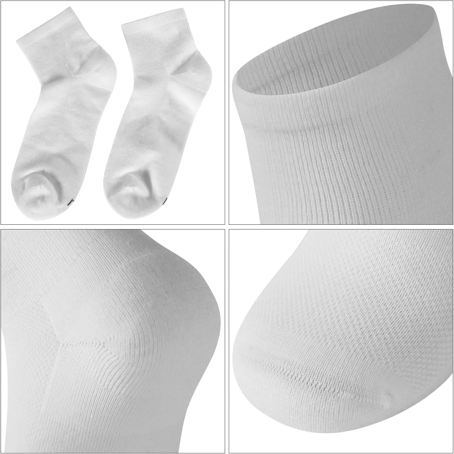 Merino Wool Ankle Socks, Men's Women's 90% Wool Athletic Thin Running Moisture Wicking Socks, 3 Pairs