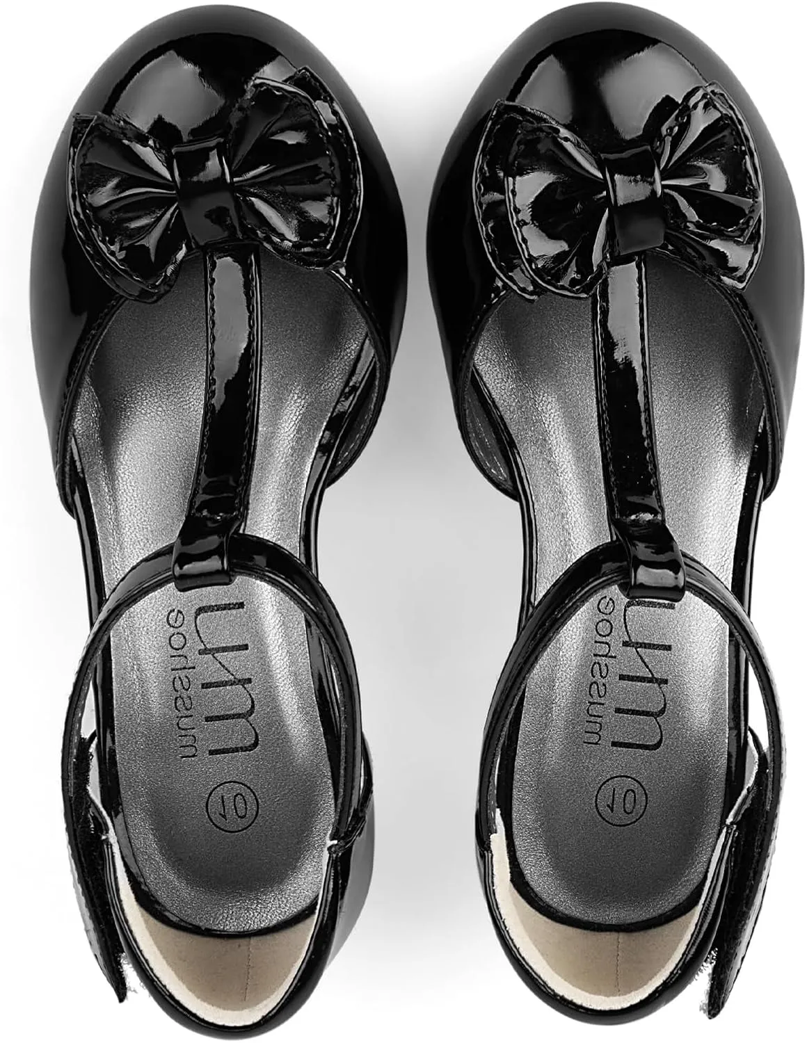 MUSSHOE Toddler/Little Kid Mary Jane Shoes for Girls Dress Princess Shoes for Party Birthday Wedding Low Heel Flats with Cute Bowknot